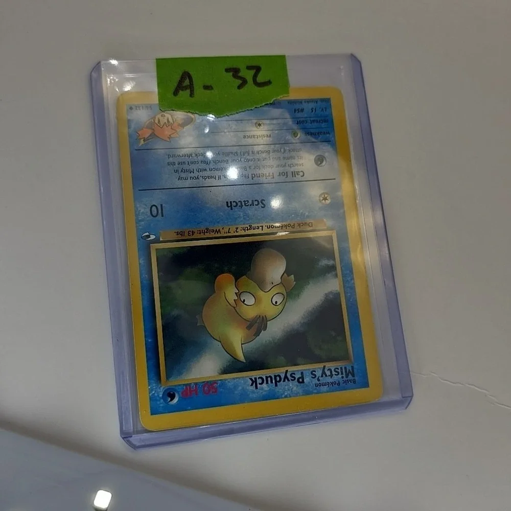 Pokémon TCG Misty's Psyduck 54/132 Gym Heroes Uncommon Vintage Card 1999